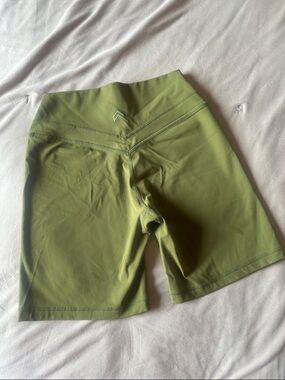 Oner Active High-Rise Olive Green Athletic Bike Shorts